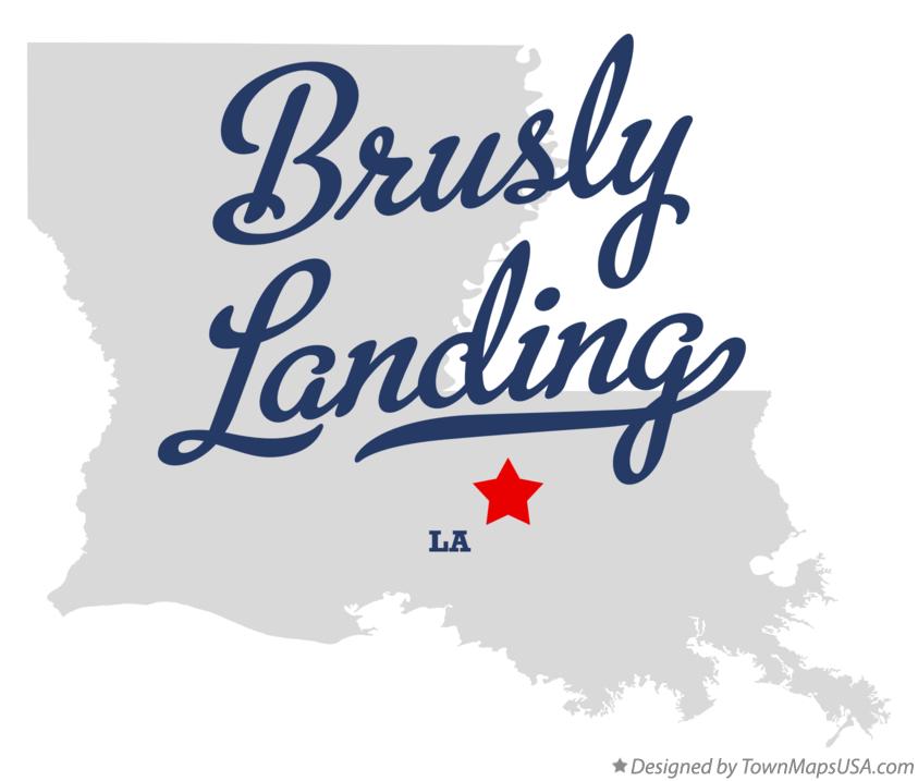 Map of Brusly Landing Louisiana LA