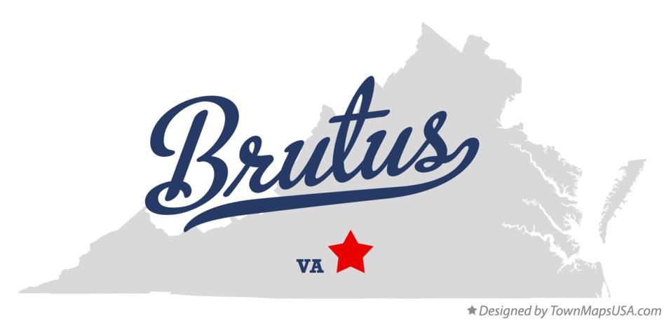 Map of Brutus Virginia VA