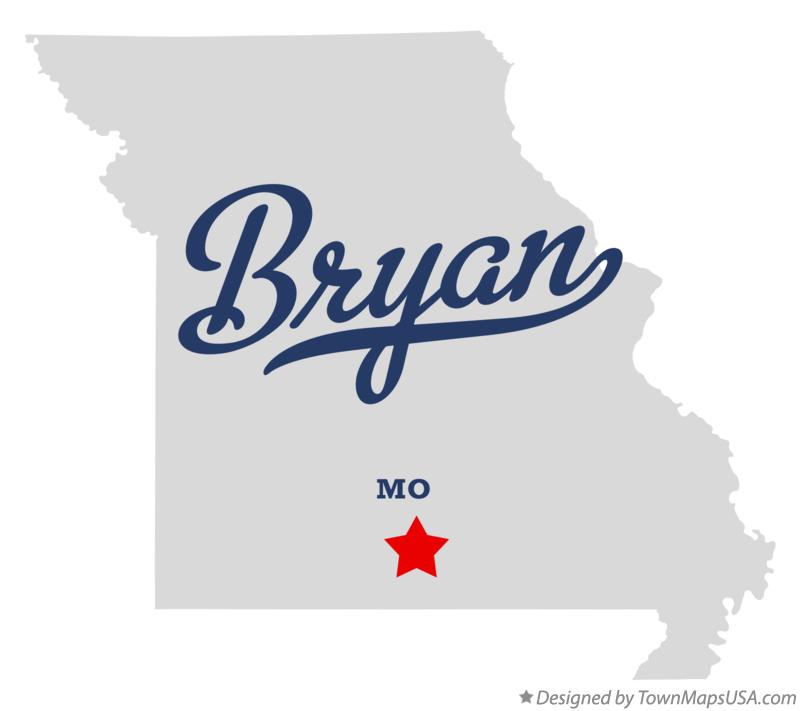 Map of Bryan Missouri MO