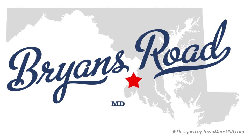 Map of Bryans Road Maryland MD