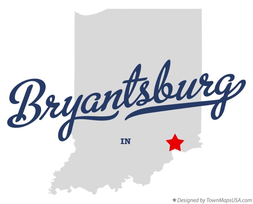 Map of Bryantsburg Indiana IN