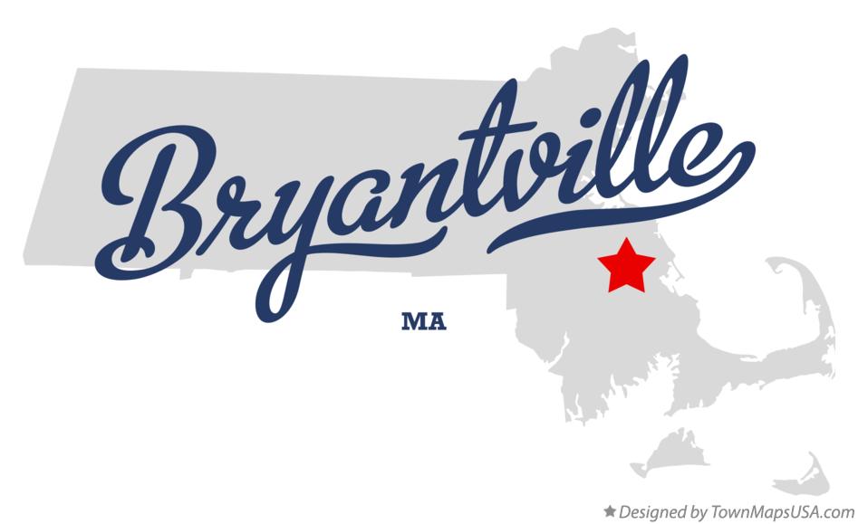 Map of Bryantville Massachusetts MA