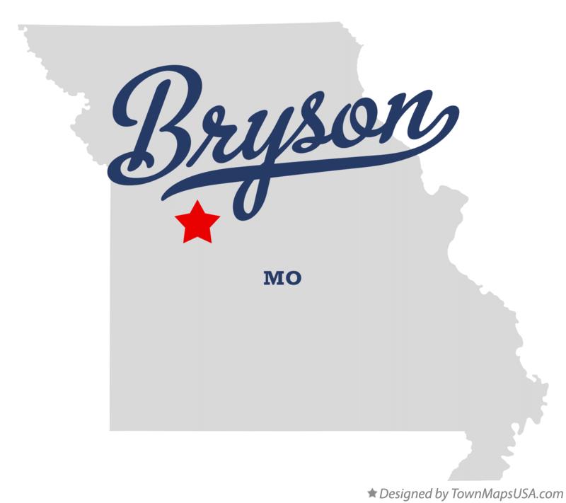 Map of Bryson Missouri MO