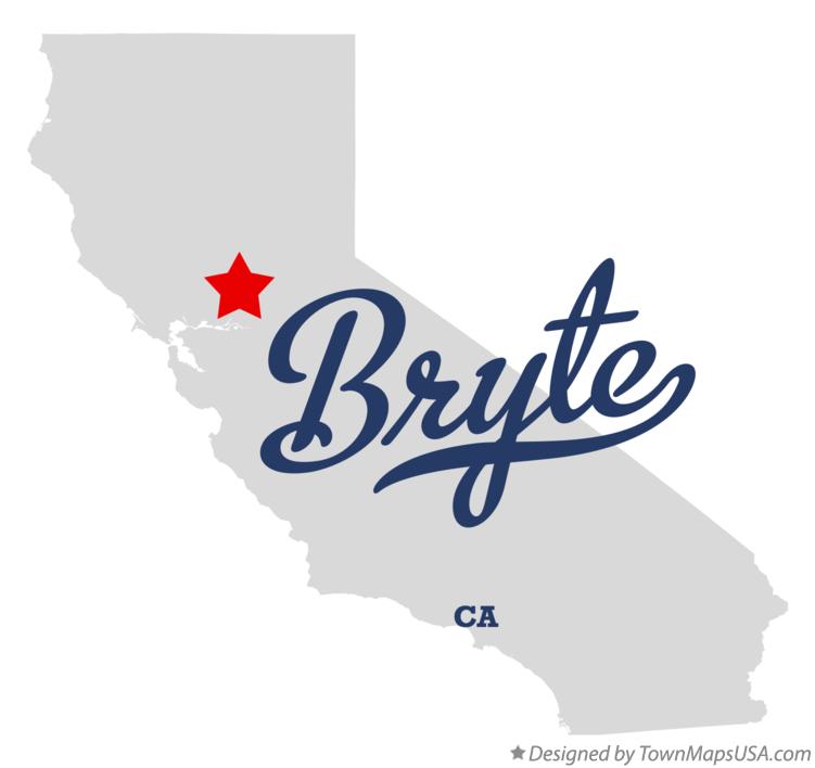 Map of Bryte California CA