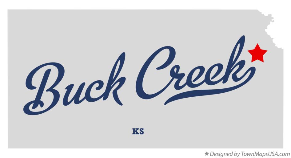 Map of Buck Creek Kansas KS