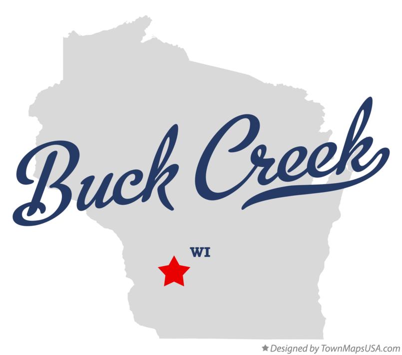 Map of Buck Creek Wisconsin WI