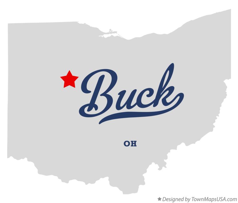 Map of Buck Ohio OH