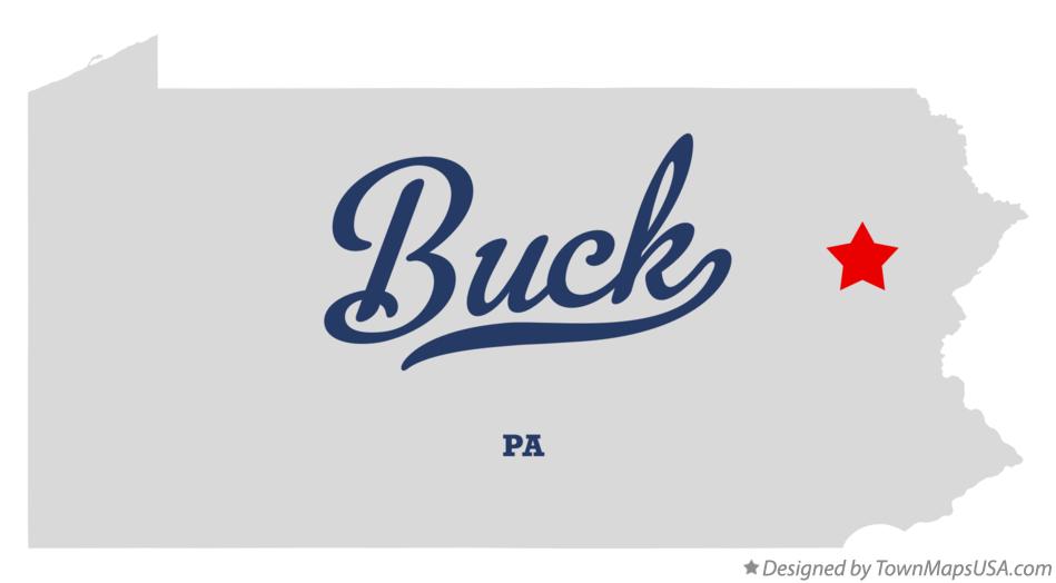 Map of Buck Pennsylvania PA