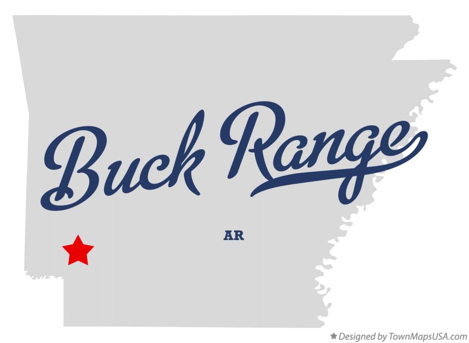 Map of Buck Range Arkansas AR