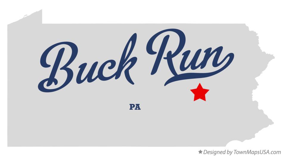 Map of Buck Run Pennsylvania PA