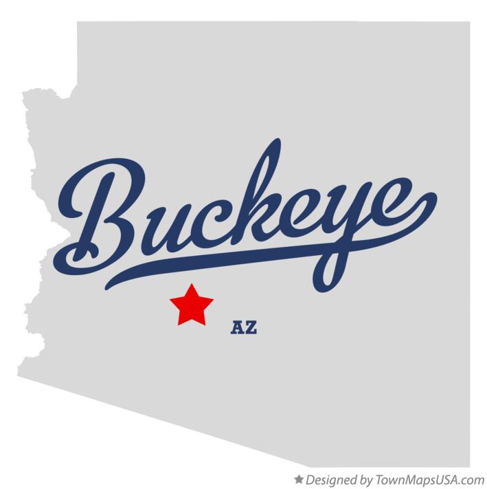 Map of Buckeye Arizona AZ