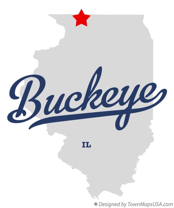 Map of Buckeye Illinois IL