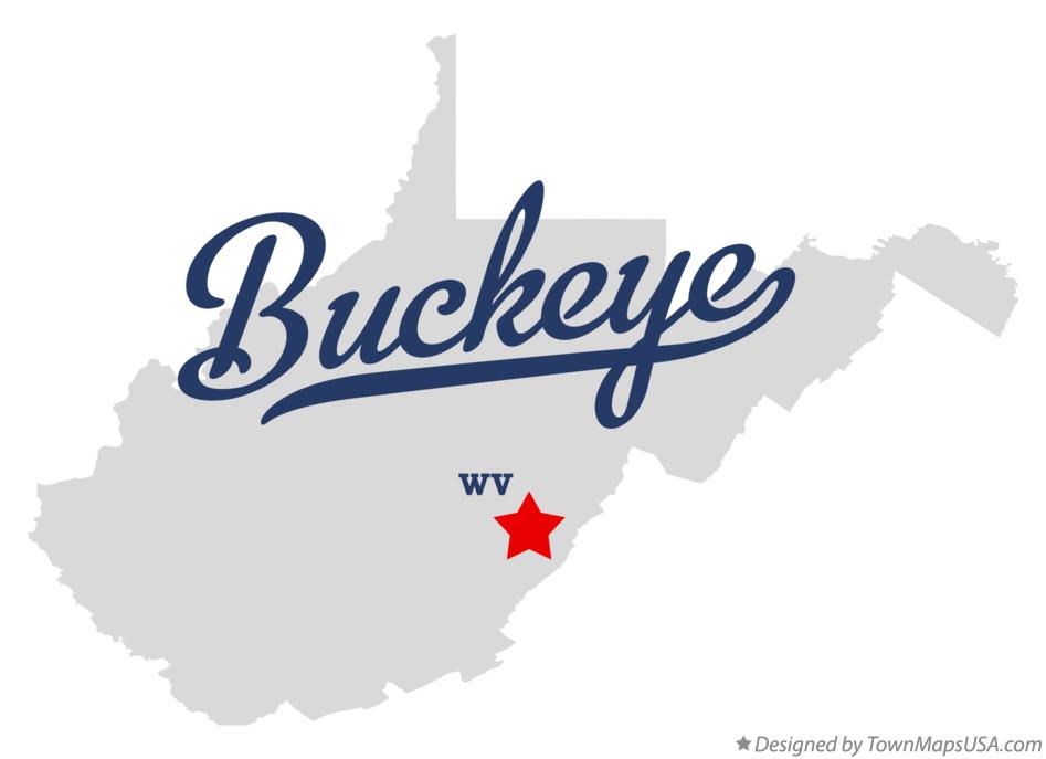 Map of Buckeye West Virginia WV