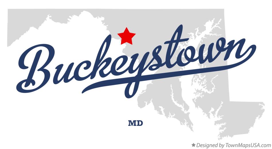 Map of Buckeystown Maryland MD