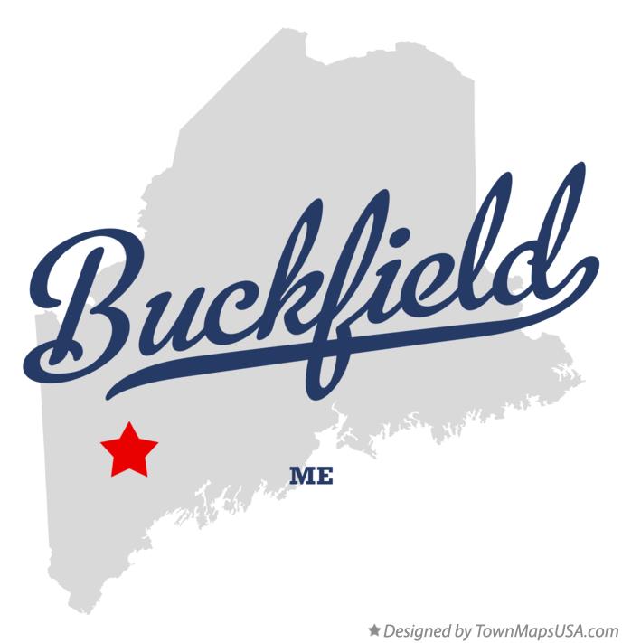 Map of Buckfield Maine ME