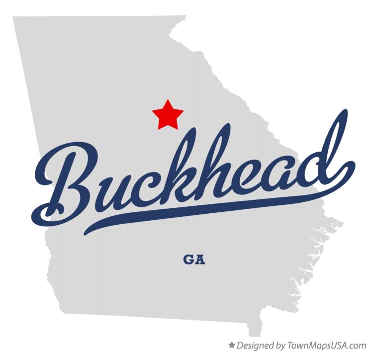 Map of Buckhead Georgia GA