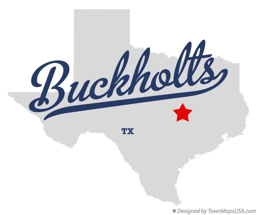 Map of Buckholts Texas TX