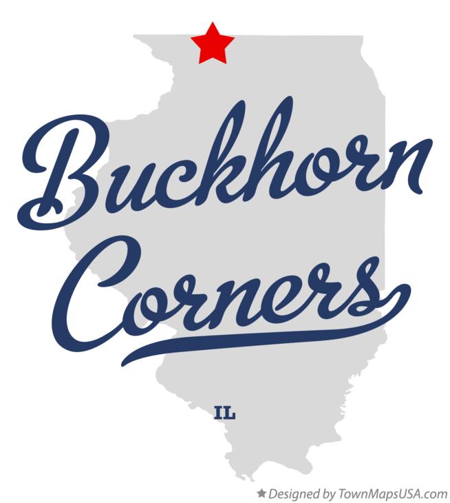 Map of Buckhorn Corners Illinois IL