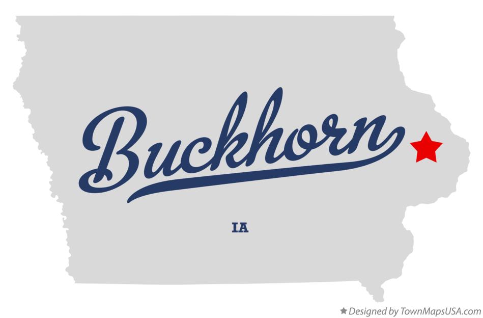 Map of Buckhorn Iowa IA