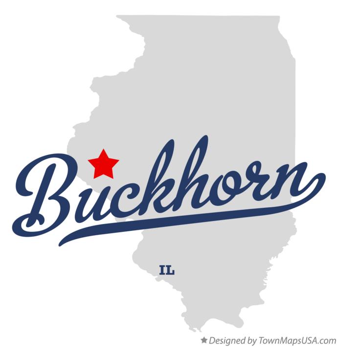Map of Buckhorn Illinois IL