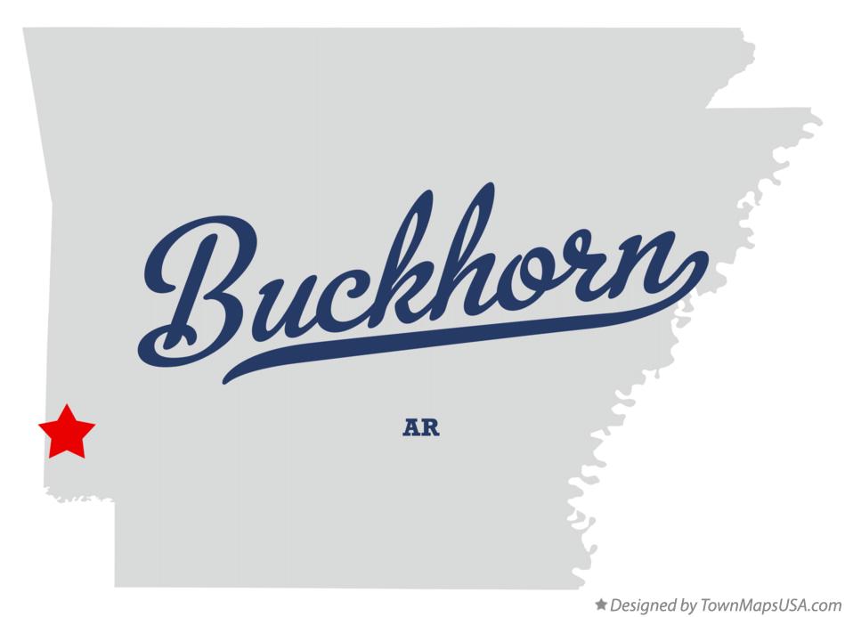 Map of Buckhorn Arkansas AR
