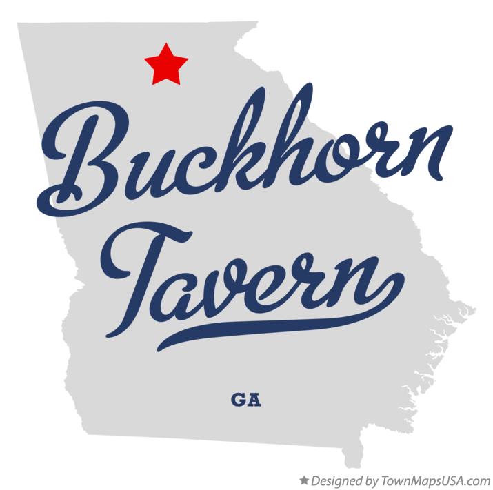 Map of Buckhorn Tavern Georgia GA
