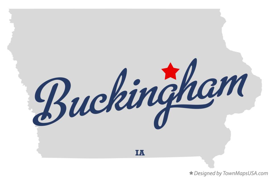 Map of Buckingham Iowa IA