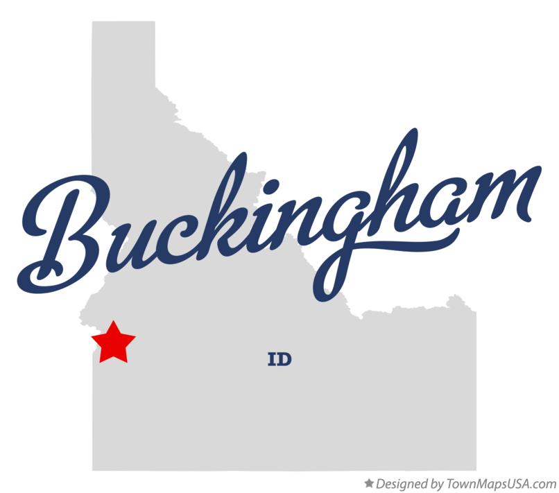 Map of Buckingham Idaho ID