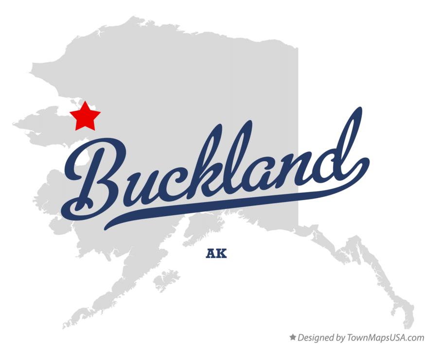 Map of Buckland Alaska AK