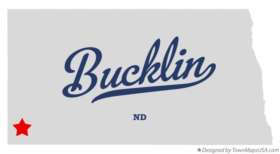 Map of Bucklin North Dakota ND
