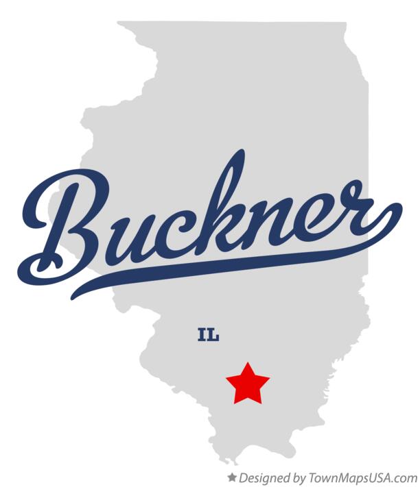 Map of Buckner Illinois IL