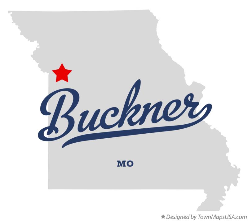 Map of Buckner, MO, Missouri