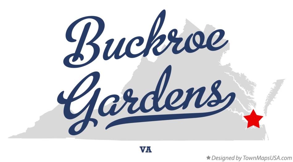 Map of Buckroe Gardens Virginia VA