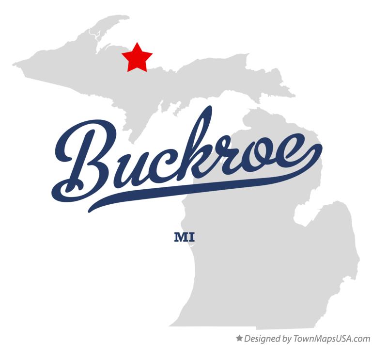 Map of Buckroe Michigan MI