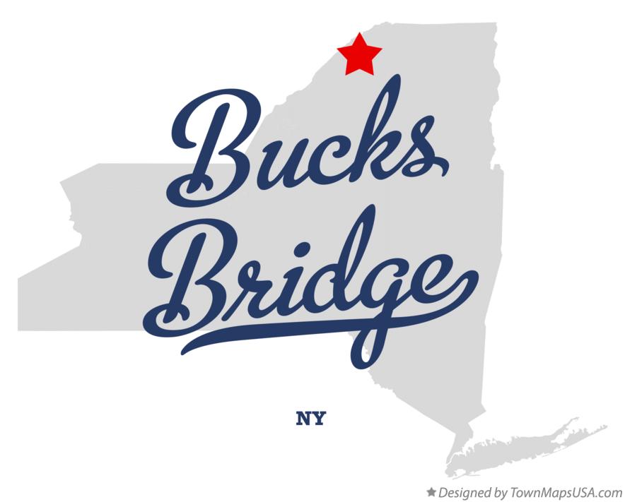 Map of Bucks Bridge New York NY