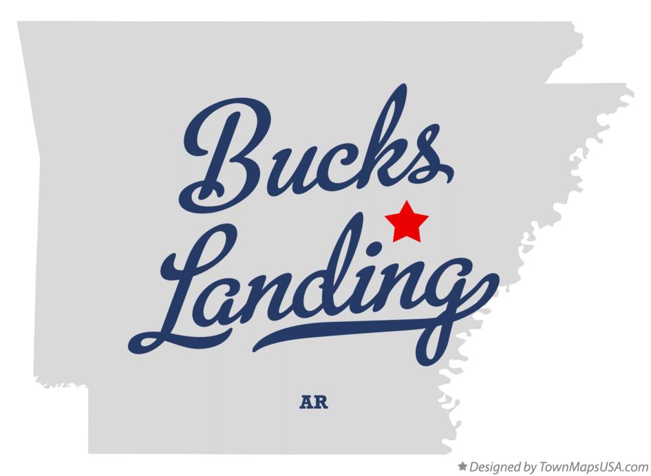 Map of Bucks Landing Arkansas AR