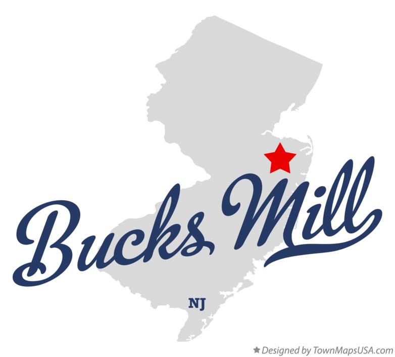 Map of Bucks Mill New Jersey NJ