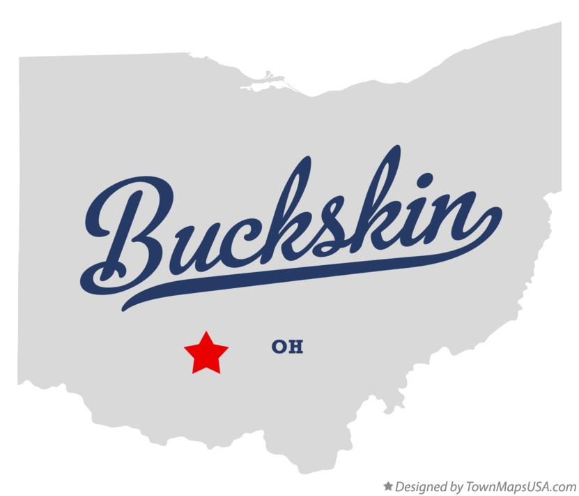 Map of Buckskin Ohio OH