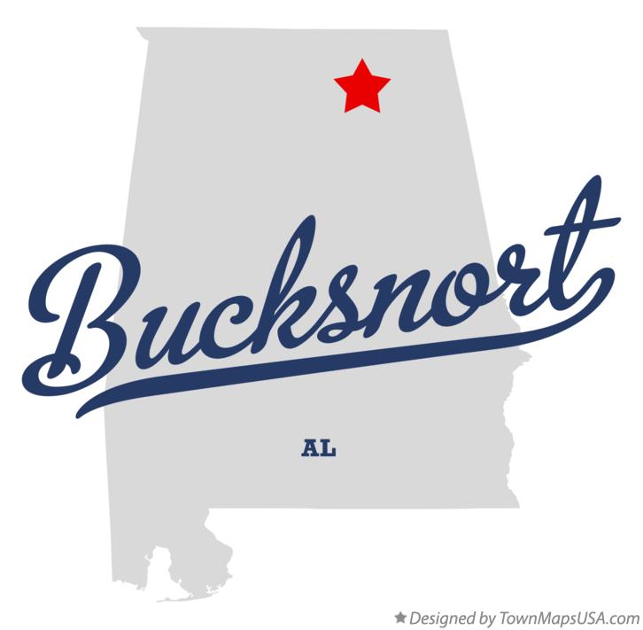 Map of Bucksnort Alabama AL