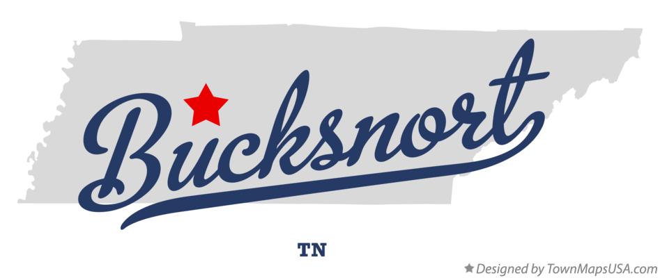 Map of Bucksnort Tennessee TN