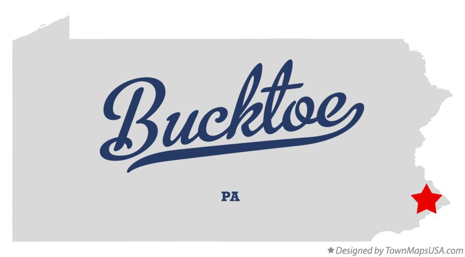 Map of Bucktoe Pennsylvania PA