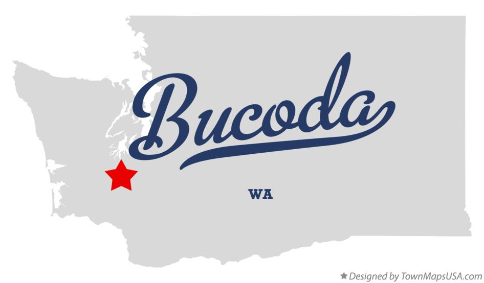 Map of Bucoda Washington WA
