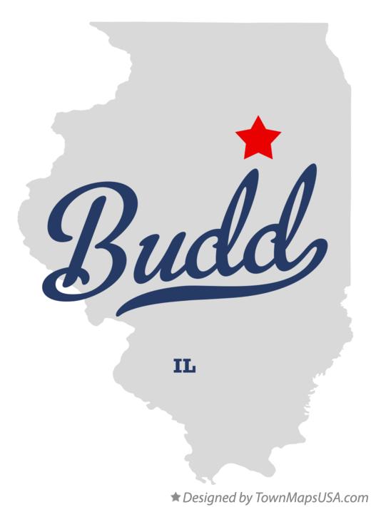 Map of Budd Illinois IL