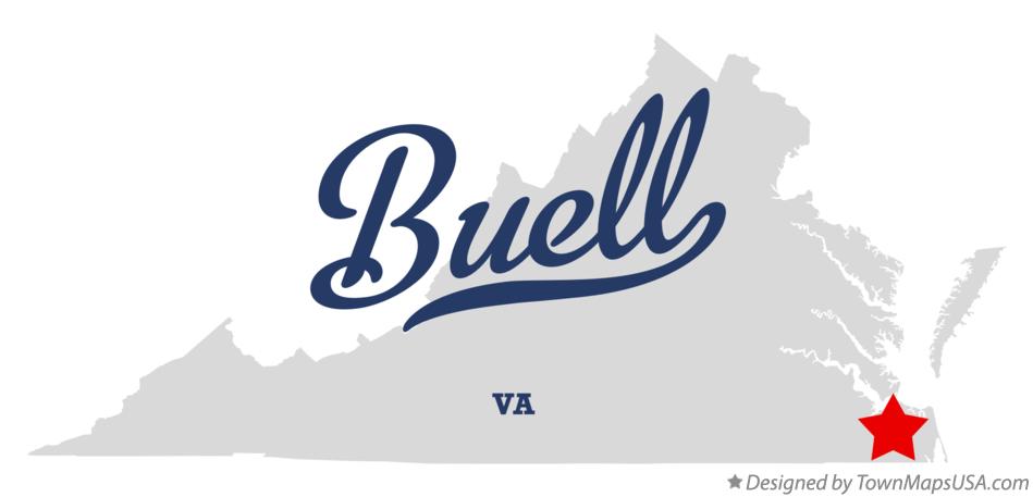Map of Buell Virginia VA
