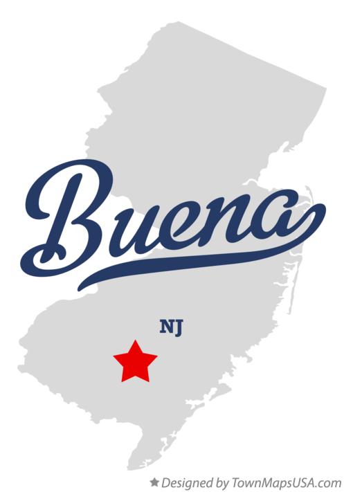 Map of Buena New Jersey NJ