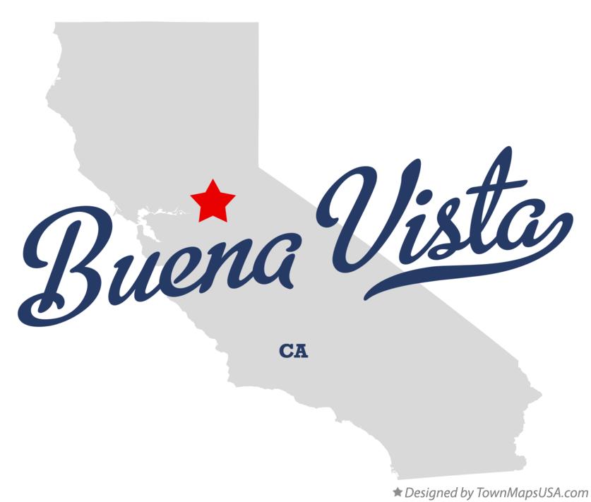 Map of Buena Vista California CA