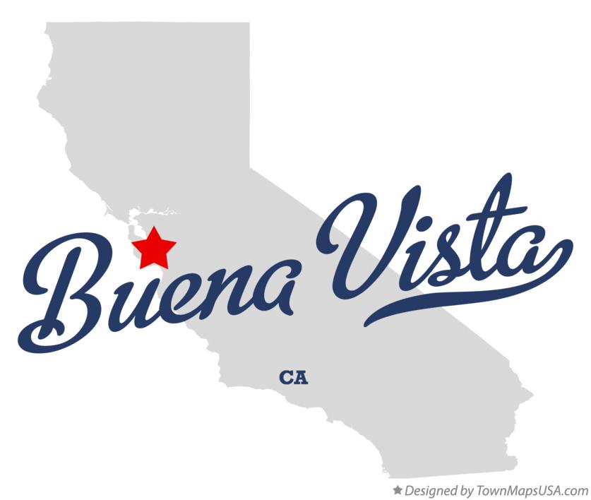 Map of Buena Vista California CA