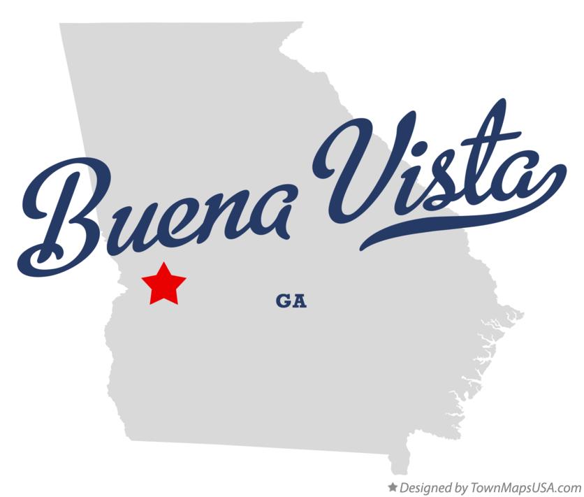 Map of Buena Vista Georgia GA