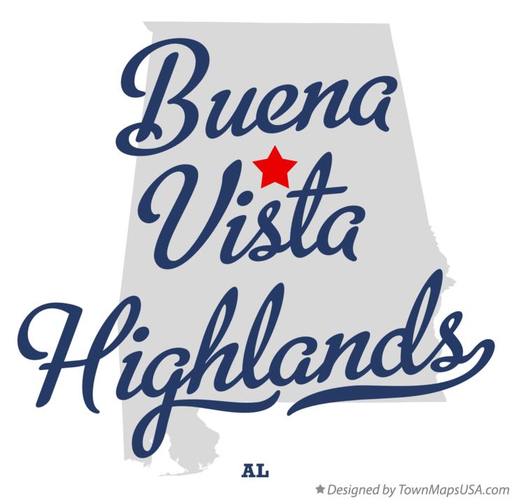 Map of Buena Vista Highlands Alabama AL
