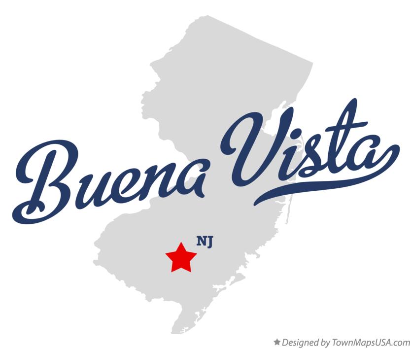 Map of Buena Vista New Jersey NJ